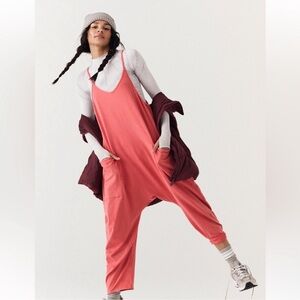 Free People FP Movement Hot Shot Onesie in Red